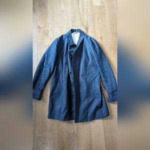 Muji navy blue coat